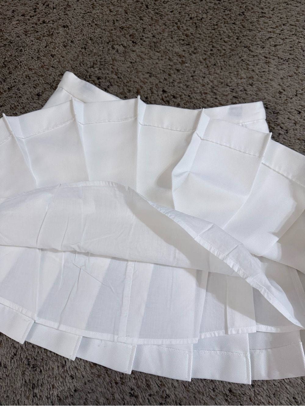 White Pleated Tennis Skirt - Classic Mini - Picture 3 of 8